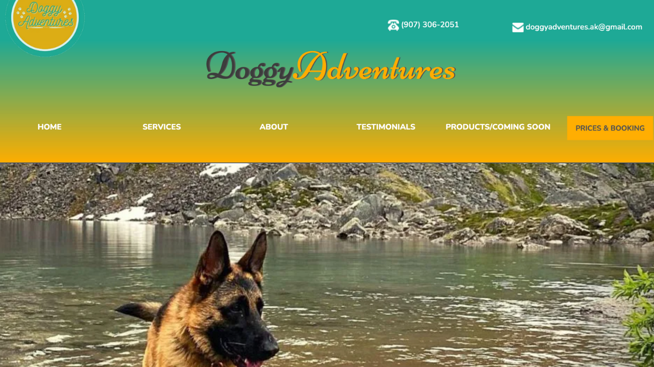 doggy adventures ak - yea studios modern website design