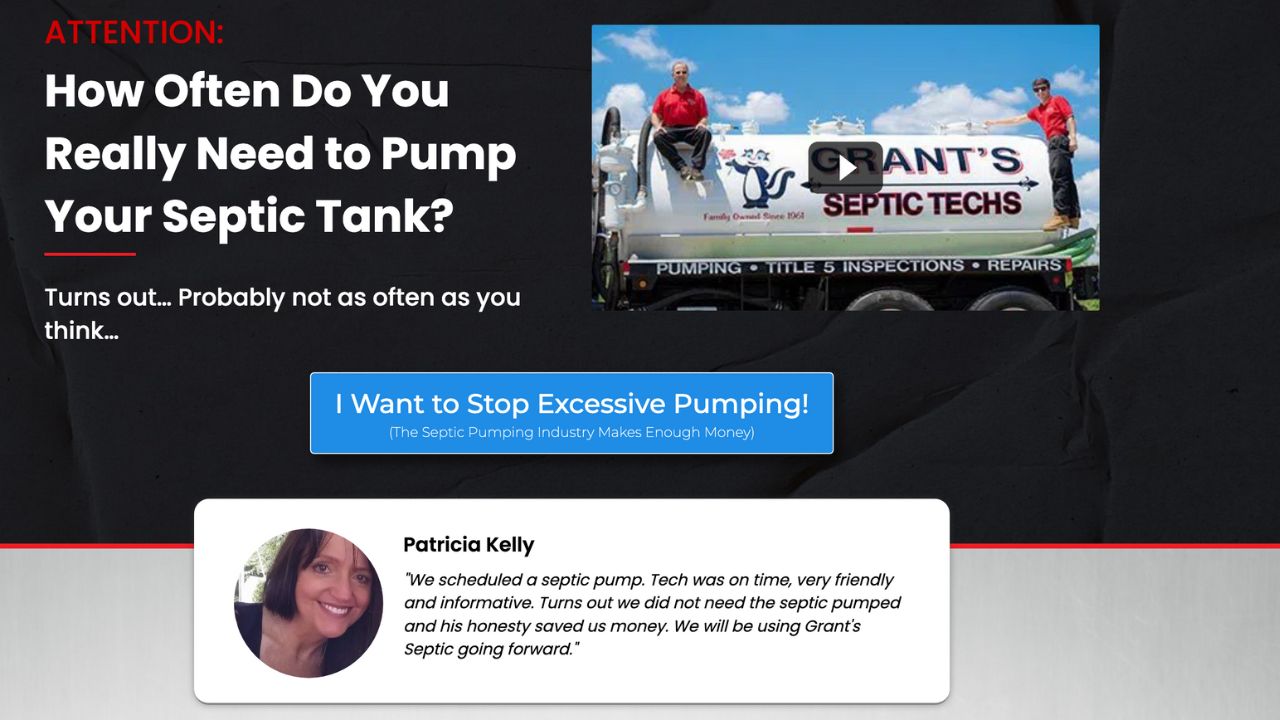 Septic Website Build - Yea Studios LLC